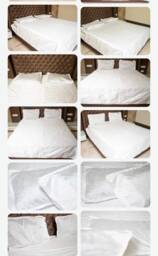 White Dupioni Silk Duvet Cover Set King Size With 2 Pillow Covers - Luxury Bedding Handmade Bedroom Decor - thumbnail 4