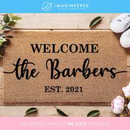 Realtor Welcome Decor - Personalized Last Name Doormat Custom Family Door Mat Housewarming Gift Closing - thumbnail 4