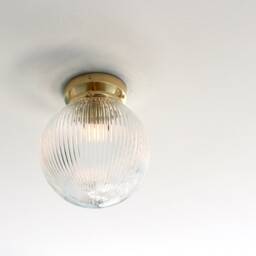 Flush Mount Ceiling Lighting Fixture, Brass Lamp, 8 - thumbnail 2