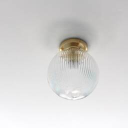 Flush Mount Ceiling Lighting Fixture, Brass Lamp, 8 - thumbnail 4