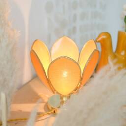 Flower Table Lamp - Honey & Gold - thumbnail 3