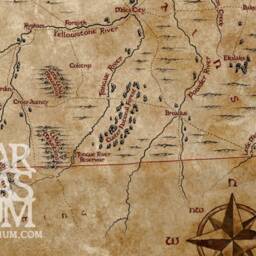 Fantasy Map Of Montana Vintage Style Montana Art Print - thumbnail 3
