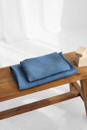 Set Of 2 Linen Bath Towels, Hand & Body Various Colors