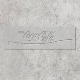 Enjoy Coca-Cola Stencil Reusable For Wall Art Craft Diy Decor Coke Case - thumbnail 3