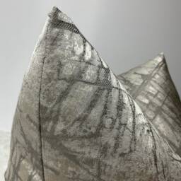 Boutique Hotel Style Cushion Cover, Grey Luxury Pillow Double Sided Case, John Lewis Kyla Fabric, Bed Bedding - thumbnail 3