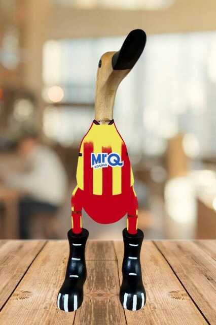 Watford Fc - Hand-Painted Wooden Duck - 2025-2026 Design Approx. 25cm - image 1