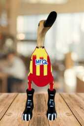 Watford Fc - Hand-Painted Wooden Duck - 2025-2026 Design Approx. 25cm - thumbnail 1