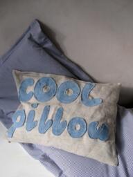 Cool Pillow Teens Room Decor Canvas Denim Cover Rustic Modern Home Boys Gray Blue Burlap - thumbnail 1