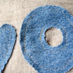 Cool Pillow Teens Room Decor Canvas Denim Cover Rustic Modern Home Boys Gray Blue Burlap - thumbnail 3