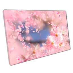 Elegant Cherry Blossom Canvas Print Spring Floral Wall Art For Home & Office Decor - thumbnail 1