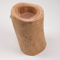 Candlestick - Tea Light Holder Candles Wood Decoration Garden Party Gift Host Mood Ambience Mountain Ash - thumbnail 2