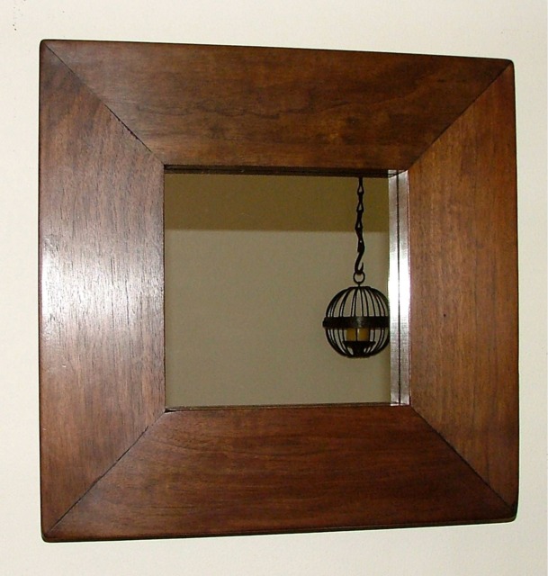 Walnut Mirror By Torgoyle Art Ology