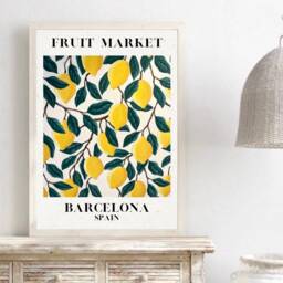 Barcelona Print, Poster, Modern Art, Kitchen Wall Home Decor, Gift Ideas, Prints, Posters - thumbnail 3
