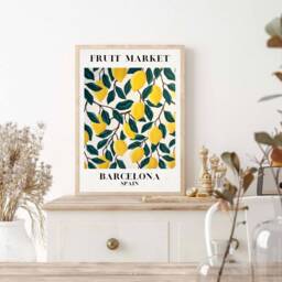 Barcelona Print, Poster, Modern Art, Kitchen Wall Home Decor, Gift Ideas, Prints, Posters - thumbnail 2