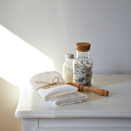 Set Of 2 - Linen Hand Towels For Bathroom - Waffle Fabric - Bath Towels - Quest Small Face Pure Linen - White - Washcloths - Gift - thumbnail 4
