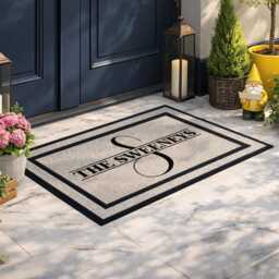 Custom Indoor/Outdoor Doormat - Monogram Mat Personalized Gift Door Housewarming - thumbnail 4