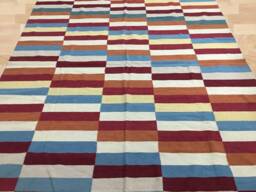 Handwoven Afghan Kilim Rug, Bohemian Modern Style - 284x193 cm - thumbnail 3