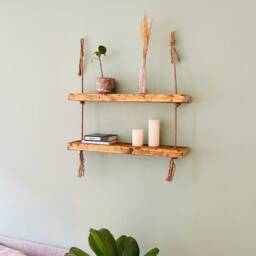 Shelving Made From Reclaimed Wood, Construction Timber, Scaffolding Planks, Boards, Kitchen Shelf, Bookshelf, Wooden Sustainable Shelf - Wall Jute - thumbnail 2