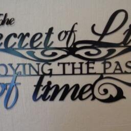 Metal Wall Art, Inspirational Quote, Enjoy The Passage Of Time - thumbnail 2