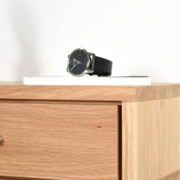 Small Floating Bedside Table in Solid Oak Wood With 1 Drawer - thumbnail 2