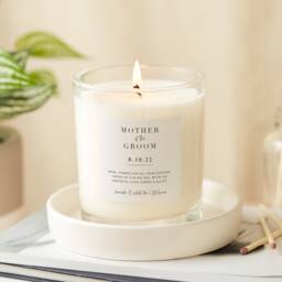 Mother Of The Groom Personalised Luxury Candle Simple Script - Gifts