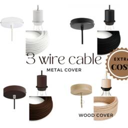 Walnut Pinecone Pendant Lamp, Small Wooden Ceiling Light - thumbnail 4