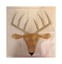 "PDF, Reindeer Throw Quilt Pattern & 12""x12" - thumbnail 1