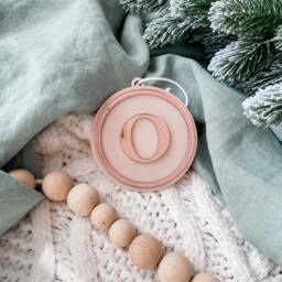 Personalised Christmas Bauble - Customised Decoration Acrylic Initial - thumbnail 3