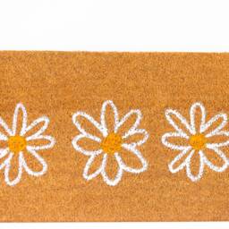 Modern Doormat White Flowers - thumbnail 2