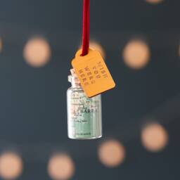 Custom Map Gift, Christmas Bauble Message Bottle, Personalised in A Bottle Hanging Decoration, World Keepsake Gift For Him - thumbnail 2