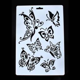 Batterfly Stencil - Diy Decor Scrapbooking Stencil Craft Painting Wall - 13410-A - thumbnail 3