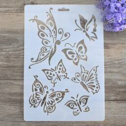 Batterfly Stencil - Diy Decor Scrapbooking Stencil Craft Painting Wall - 13410-A - thumbnail 2