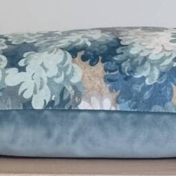 Linwood Omega Prints English Oak Teal & Velvet Cushion Cover 35x55 cm - thumbnail 2