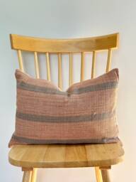 Hand Woven Natural Fiber Lumbar Pillow Cover - thumbnail 1