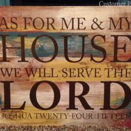 Joshua 2415 Wall Decal - As For Me & My House We Will Serve The Lord Vinyl Christian Decor Bible Verse Quote Ver. 2 - thumbnail 3