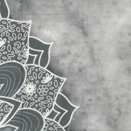 Grey Ombre Mandala Tapestry - Boho Chic Wall Hanging, Queen Size - thumbnail 4