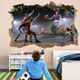 Basketball Players Wall Sticker Mural Decal Print Art Kids Bedroom Decor Sports Gd5