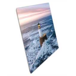 stormy Lighthouse Seascape Canvas Print Coastal Wall Art For Home & Office Decor - thumbnail 1
