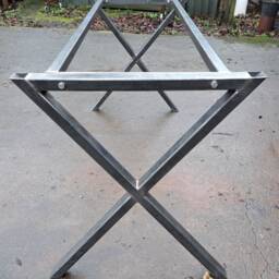 x Design Steel Table Frame Retro Industrial Bar, Desk, Island - thumbnail 2