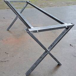 x Design Steel Table Frame Retro Industrial Bar, Desk, Island - thumbnail 3