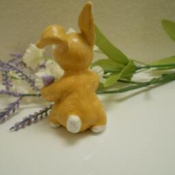 Ooak Art Handmade Pure Sculpt Easter Bunny - thumbnail 3