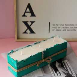 xl Concrete Candle Handmade Lavender Soy Wax, Modern Home Decor - thumbnail 2