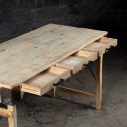 Handmade Reclaimed Wood Desk With Drawer - Rustic Console Table - thumbnail 2