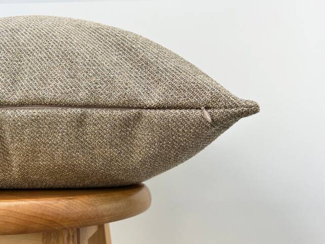 Beige Linen Pillow Cover Neutral Scandi Throw Cushion, Euro Sham - Lumbar - Duties Paid Usa - image 1