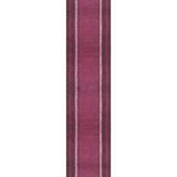 Dark Purple Cotton Runner Rug, Block Printed Boho Style - thumbnail 2