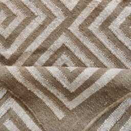 Geometric Spiral Wool Jute Flatweave Rug in Natural Beige & Brown - thumbnail 4