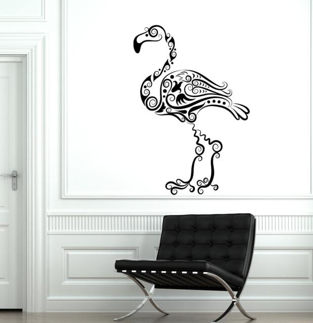 Wall Decal Bird Flamingo Cool Ornament Mural Vinyl Sticker 1729Dz - image 1