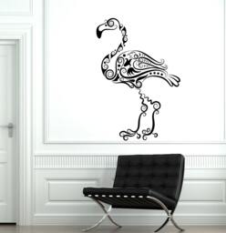Wall Decal Bird Flamingo Cool Ornament Mural Vinyl Sticker 1729Dz - thumbnail 1