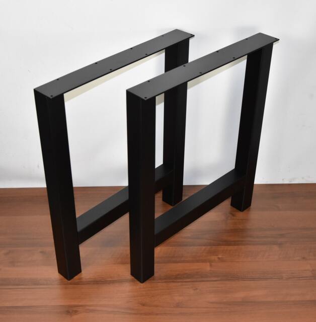 steel Legs, Table Table, Metal Dining Desk Desk, Furniture Industrial Set Of 2 - image 1