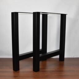 steel Legs, Table Table, Metal Dining Desk Desk, Furniture Industrial Set Of 2 - thumbnail 2